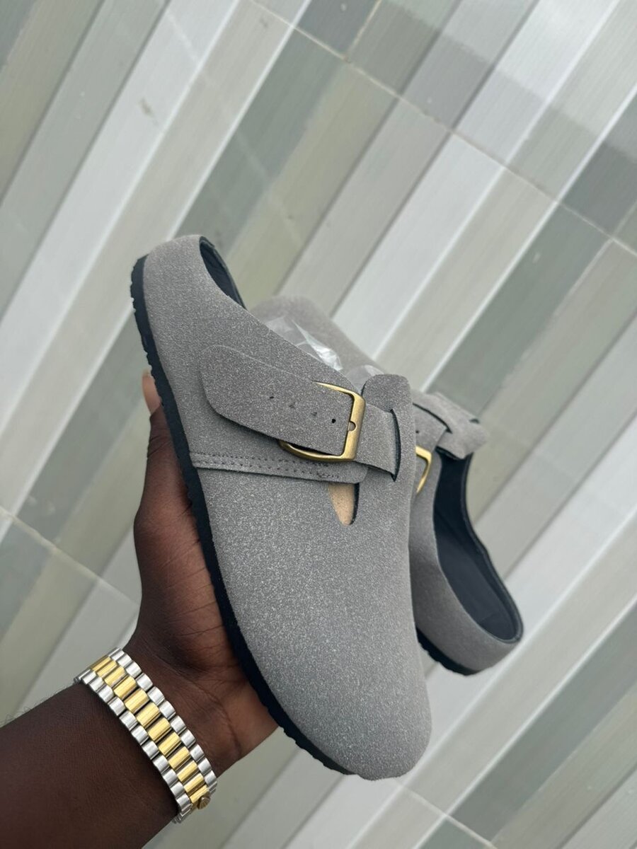 Mules en daim unisex