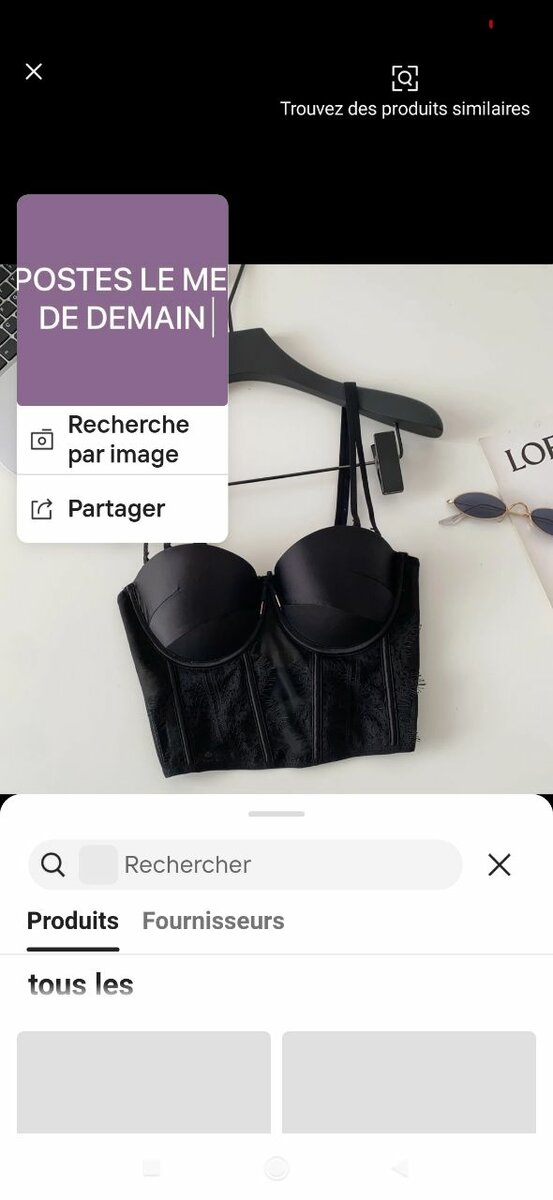 Soutien-gorge push-up en dentelle noir