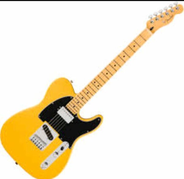 Guitare électrique Fender jaune et noir