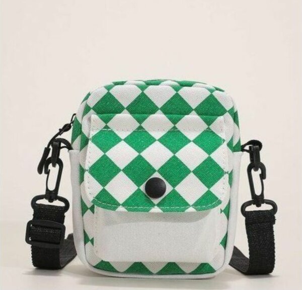 Sac bandoulière à carreaux
