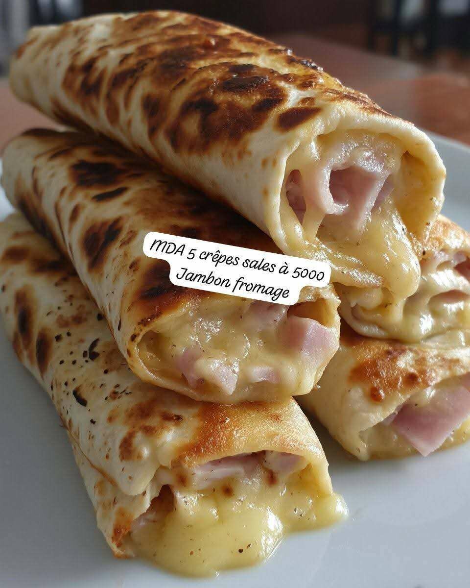 Crêpes Jambon Fromage Savoureuses