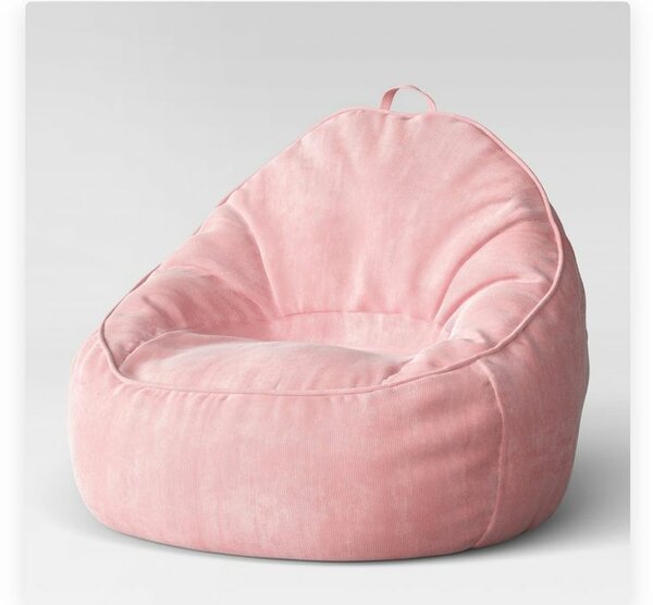 Fauteuil poire rose doux