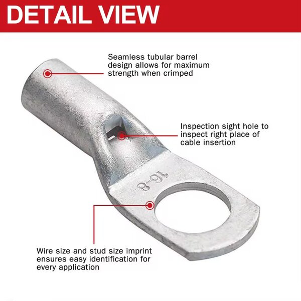 Cosses à sertir en cuivre robustes