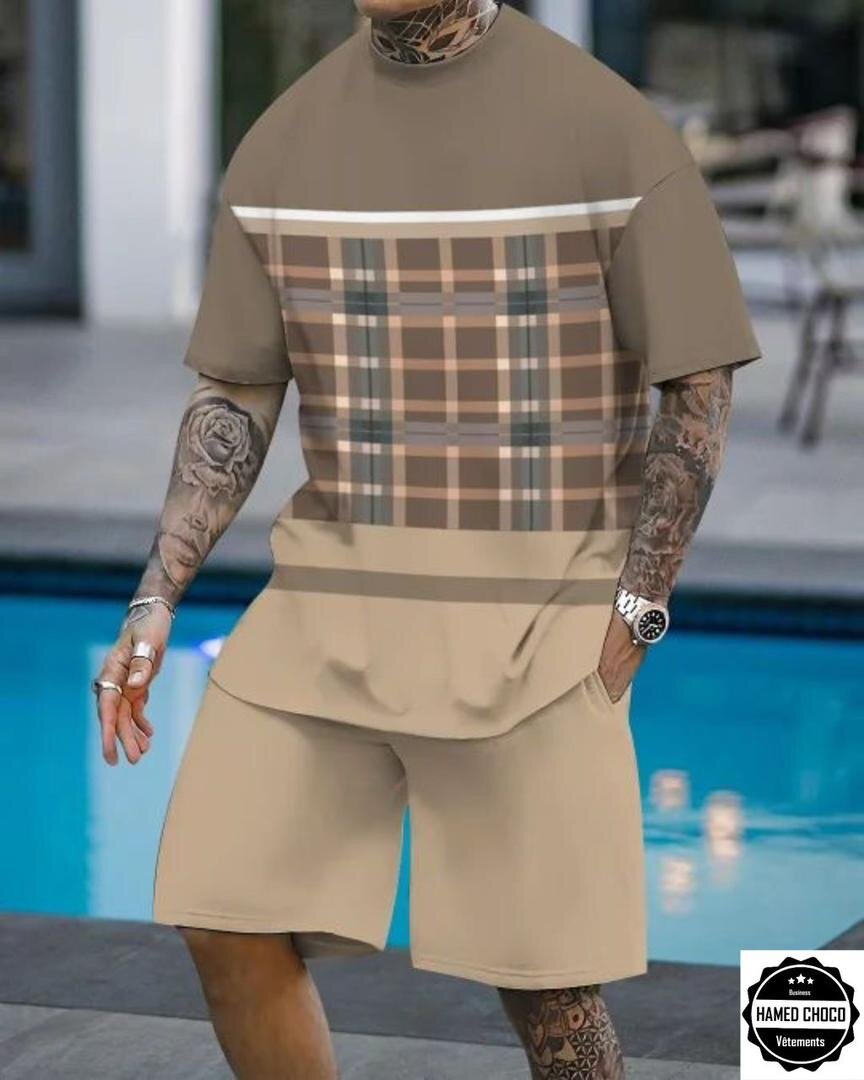 Ensemble short homme été