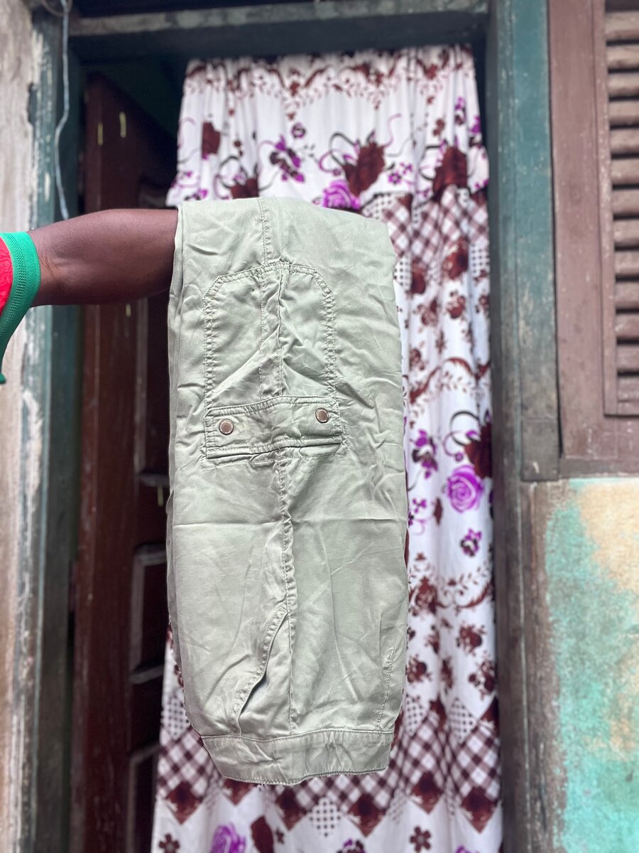 Pantalon cargo kaki homme