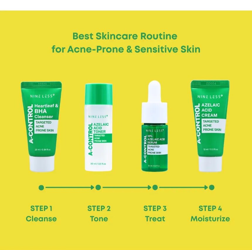 Nine Less A-CONTROL Acne Skincare Set