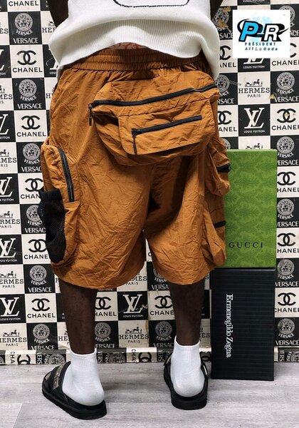 Shorts cargo orange tendance