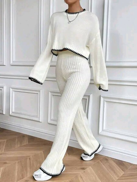 Ensemble survêtement tricoté femme