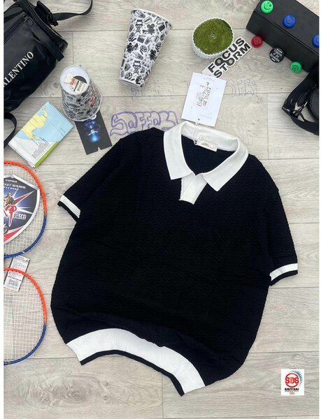 Polo en maille élégant homme