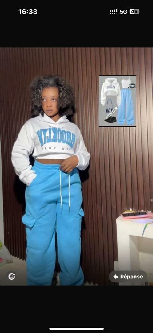 Jogging cargo femme ample et confortable