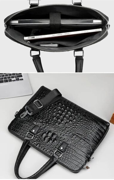 Sacoche en cuir pour ordinateur