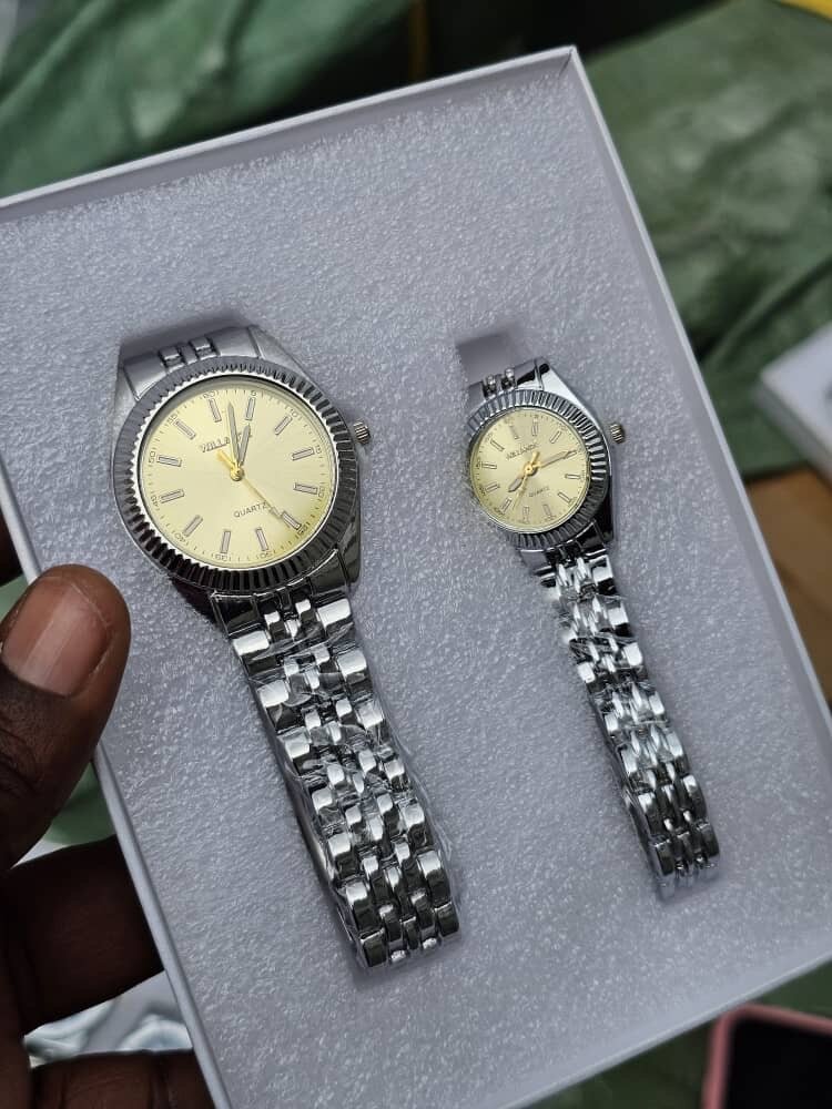 Montre couple en acier inoxydable