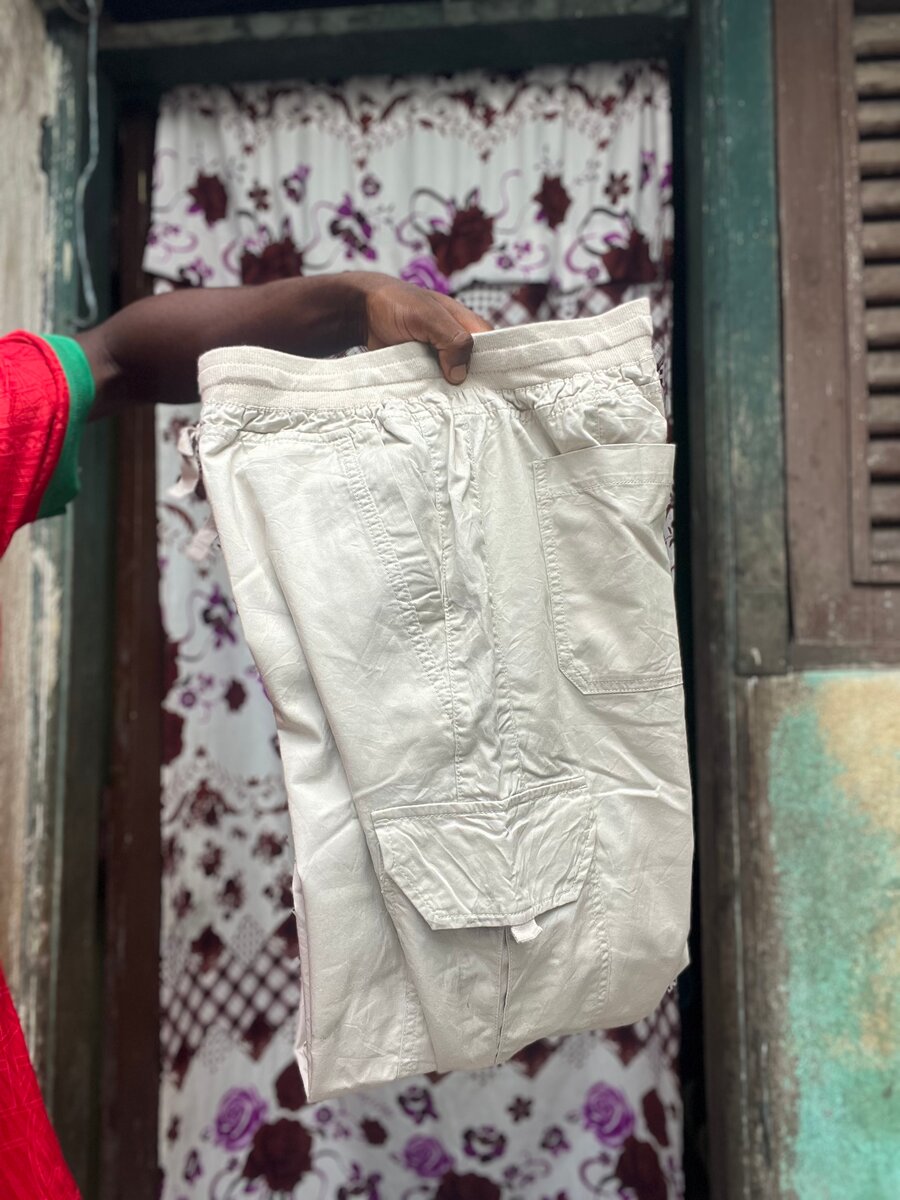 Cargo Pantalon Blanc pour Homme