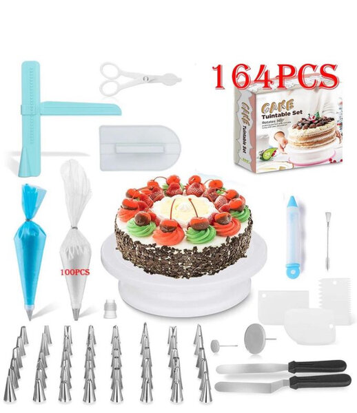 Kit décoration gâteau 164 pièces