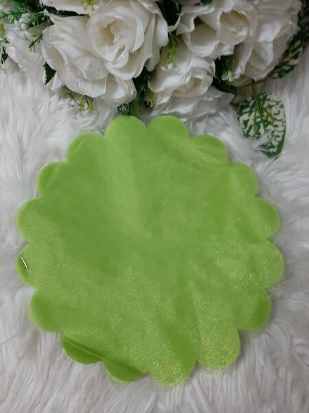 Tulle simple vert anis