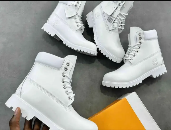 Bottes blanches Timberland homme