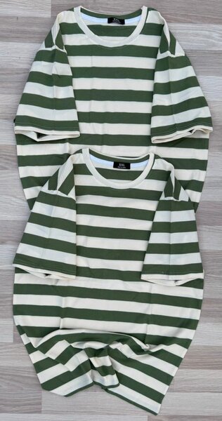 T-shirts à rayures unisexes