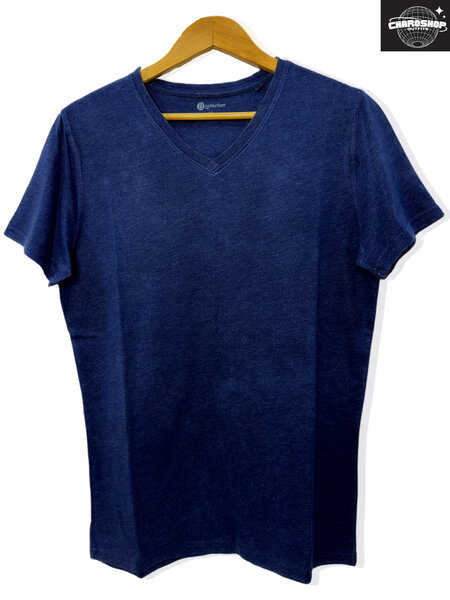 T-shirt bleu en coton homme
