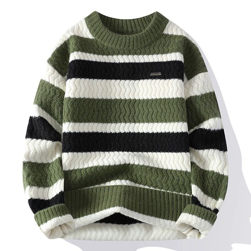 Sweat-shirt rayé pour hommes