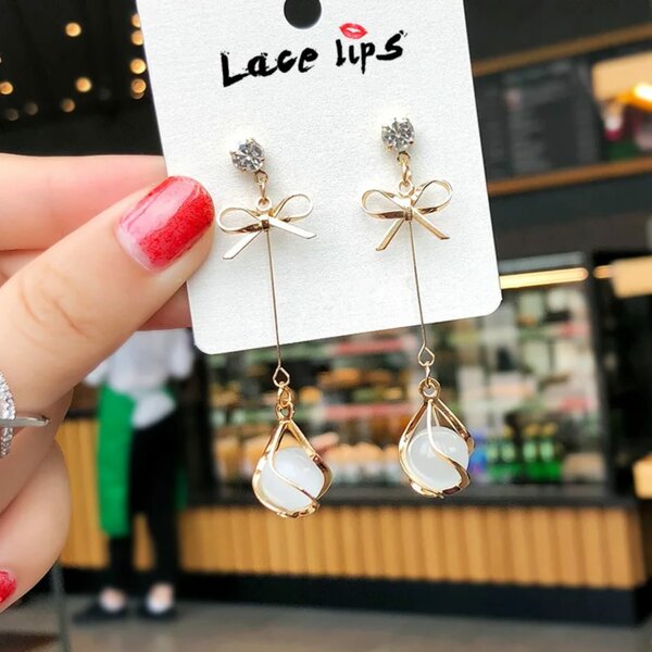 Boucles d'oreilles Lace Lips en forme de goutte