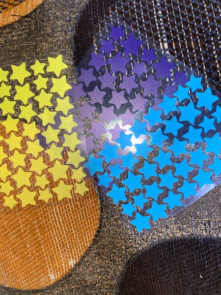 Patch étoiles multicolores