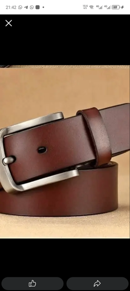 Ceinture en cuir marron classique