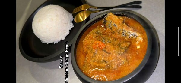 Sauce poisson frais avec riz