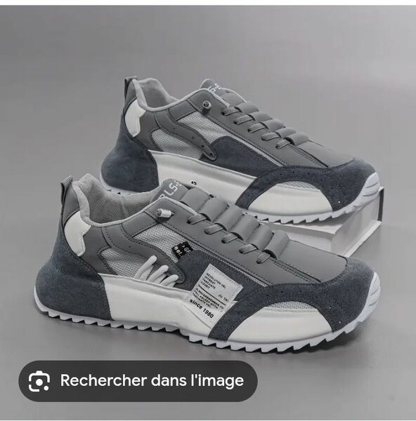 Baskets grises modernes