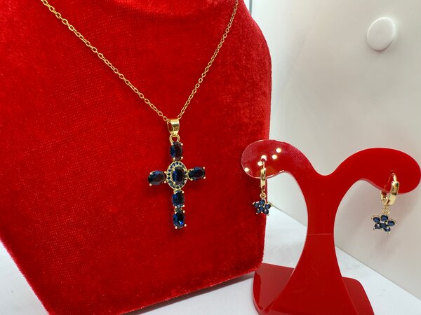 Set de bijoux croix élégants