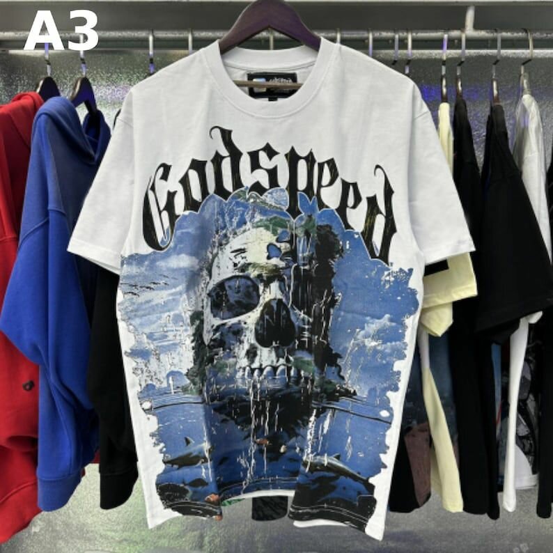 T-shirt Godspeed motif crâne