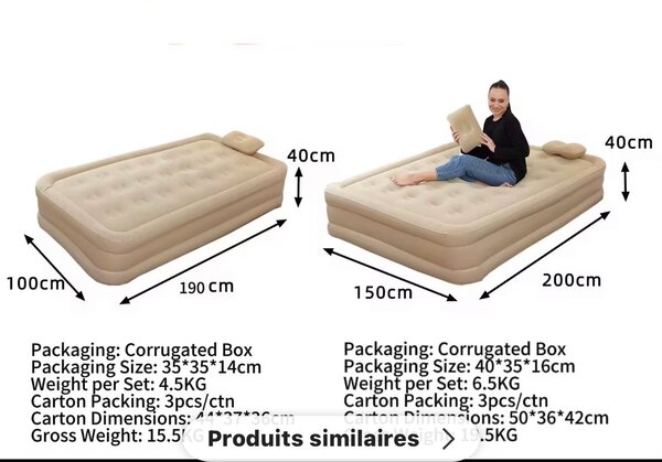 Matelas Gonflable Double Confort