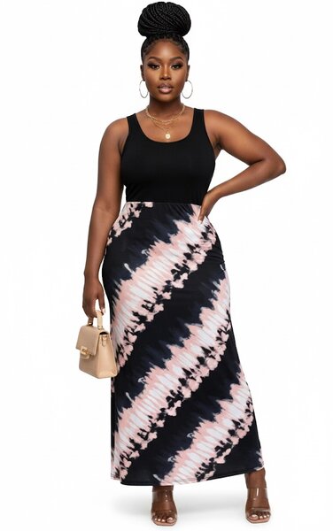 Robe Longue Maxi Tie-Dye Élégante