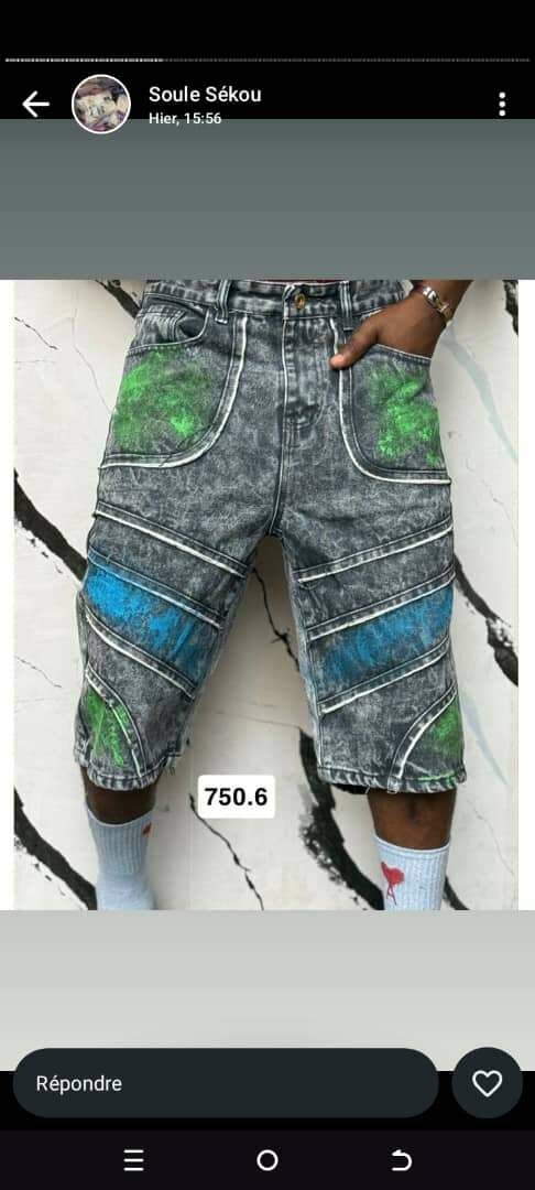 Shorts en jean modernes