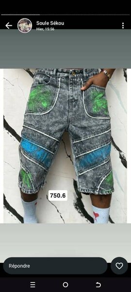 Shorts en jean modernes