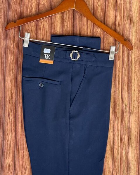 Pantalon tissu bleu nuit