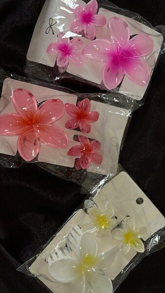 Pince à cheveux fleurs