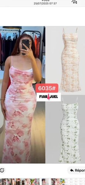 Robe Longue à Fleurs Élégante