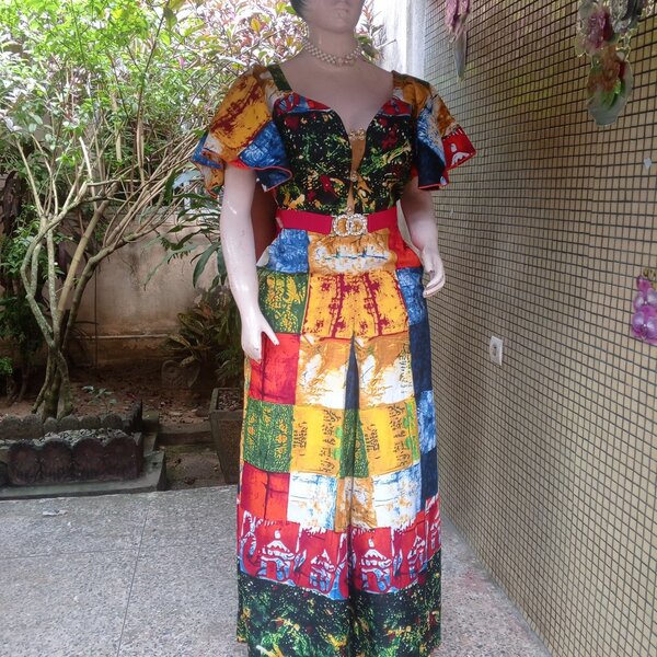 Robe Patchwork Colorée