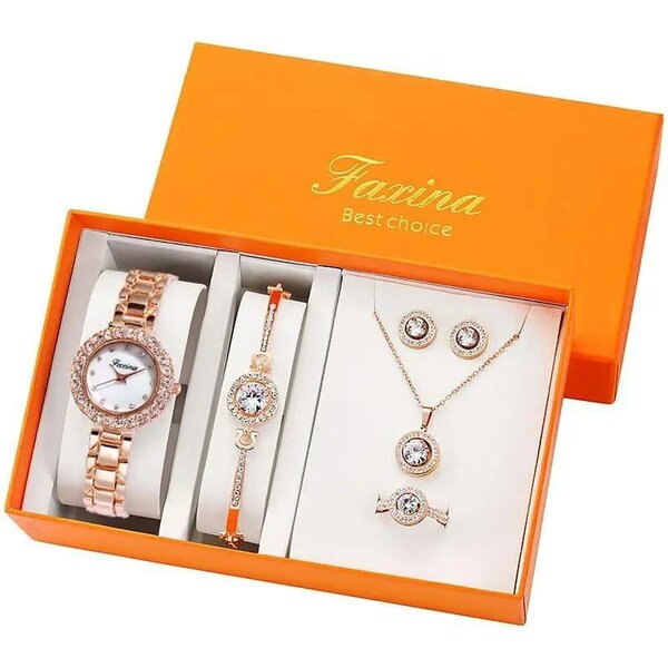 Ensemble Montre et Bracelets Élégants