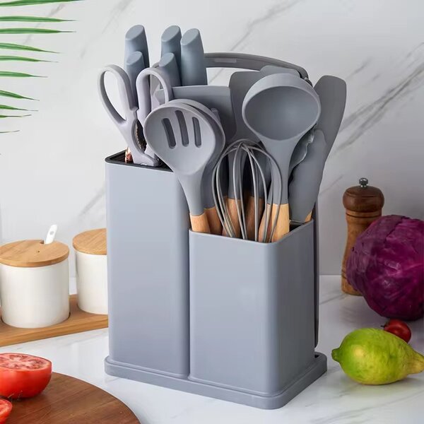 Set d'ustensiles de cuisine silicone