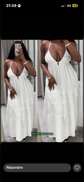 Robe longue été blanche
