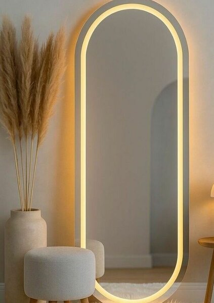 Miroir LED mural moderne