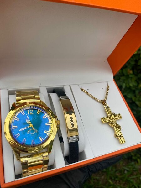 Ensemble Montre et Bijoux pour Homme