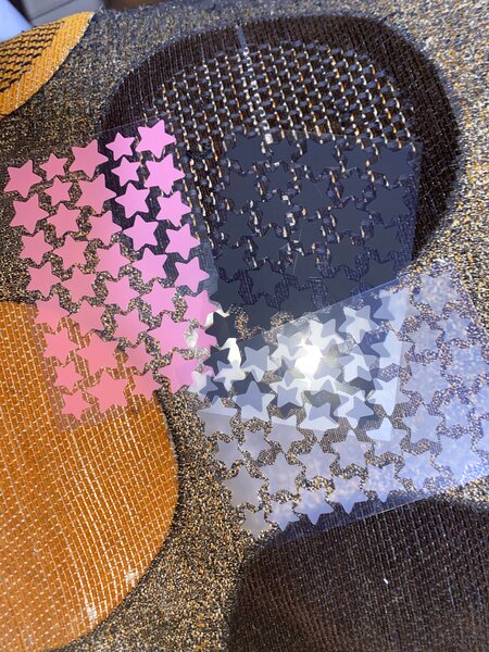 Patch étoiles multicolores