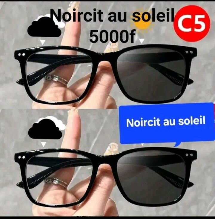 Lunettes photochromiques stylées