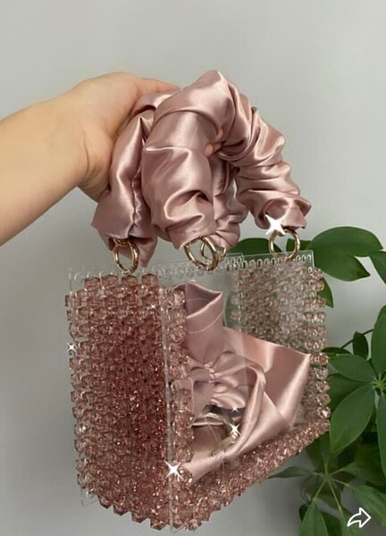 Sac à main perles chic