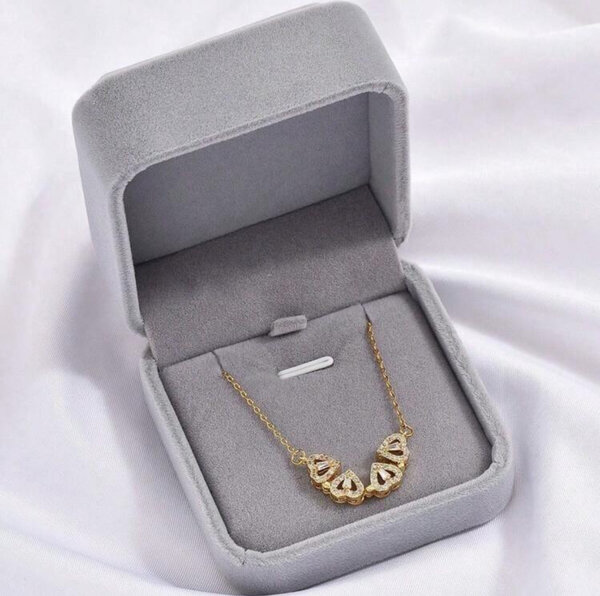 Collier Cœur Doré Élegant