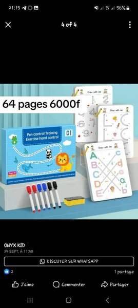 Livre d'exercices d'écriture