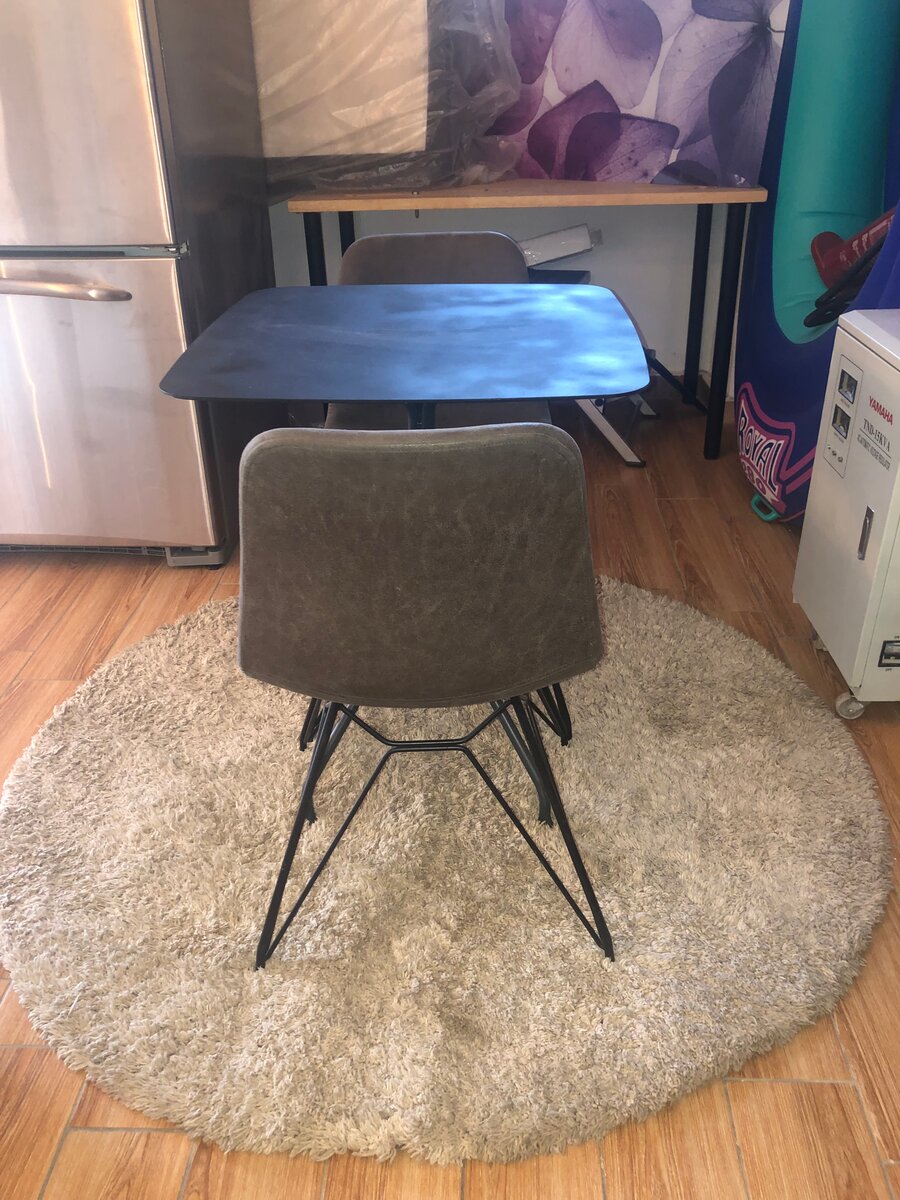 Table et chaises en din suisse