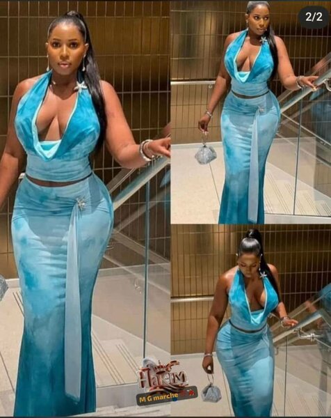 Robe Sirène Bleue Élégante